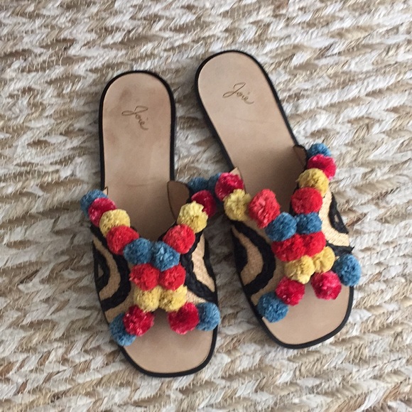 Joie Shoes - Joie Paden Pom Pom Sandals